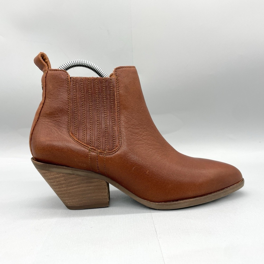 Patina Portland Leather Goods Womens‎ 7.5 The Dakota Western Boots Brown leather